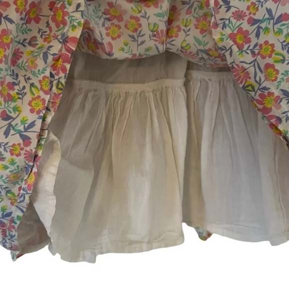 Tommy Bahama 4T Girls Floral Lined Ruffled Sleeveless With Bow Dress - Picture 6 of 6